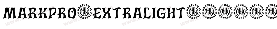 markpro-extralight字体转换