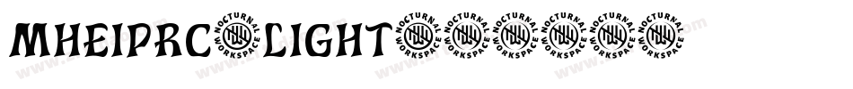 mheiprc-light字体转换