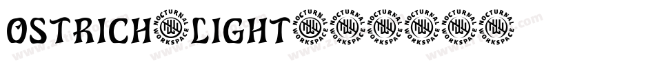 ostrich-light字体转换