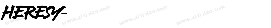 HERESY字体转换