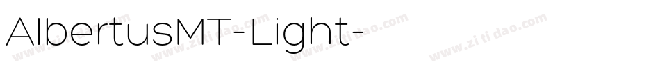 AlbertusMT-Light字体转换
