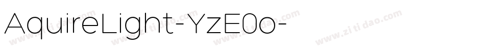 AquireLight-YzE0o字体转换