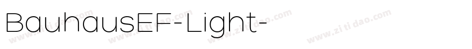 BauhausEF-Light字体转换