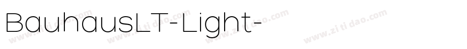 BauhausLT-Light字体转换