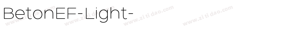 BetonEF-Light字体转换