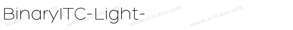BinaryITC-Light字体转换