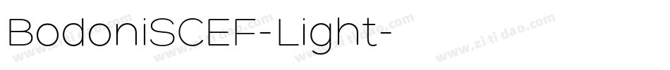 BodoniSCEF-Light字体转换