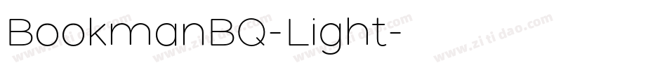 BookmanBQ-Light字体转换