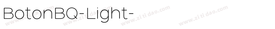 BotonBQ-Light字体转换