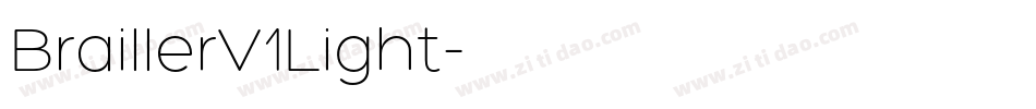 BraillerV1Light字体转换