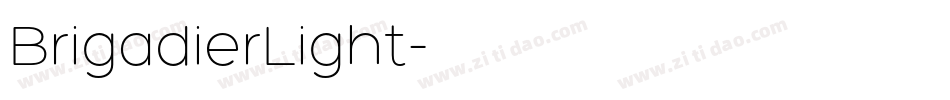 BrigadierLight字体转换