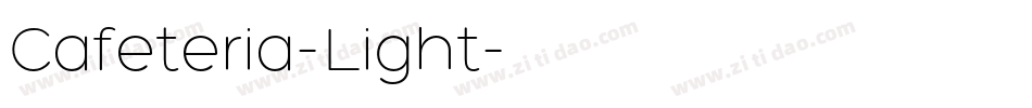 Cafeteria-Light字体转换