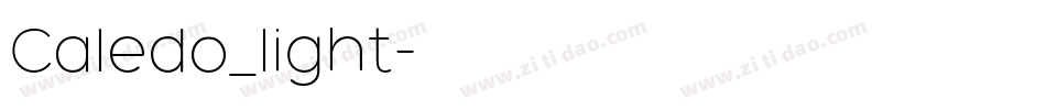 Caledo_light字体转换