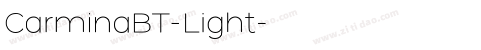 CarminaBT-Light字体转换