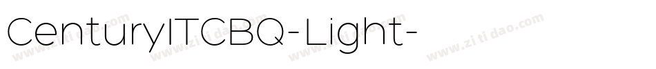 CenturyITCBQ-Light字体转换