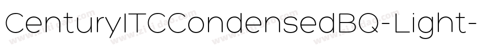 CenturyITCCondensedBQ-Light字体转换