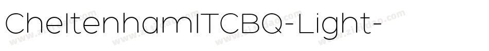 CheltenhamITCBQ-Light字体转换
