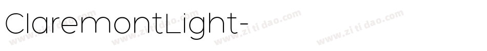 ClaremontLight字体转换