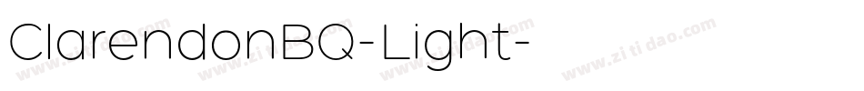 ClarendonBQ-Light字体转换