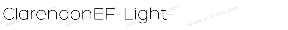ClarendonEF-Light字体转换