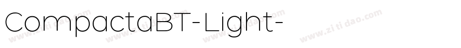 CompactaBT-Light字体转换