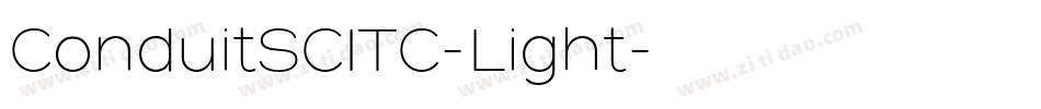 ConduitSCITC-Light字体转换