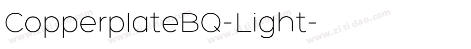 CopperplateBQ-Light字体转换