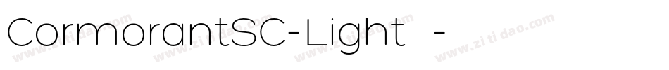 CormorantSC-Light生成器字体转换 CormorantSC-Light生成器字体转换