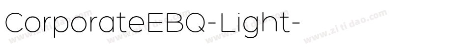 CorporateEBQ-Light字体转换