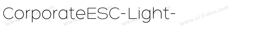 CorporateESC-Light字体转换