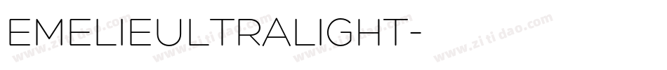 EMELIEULTRALIGHT字体转换