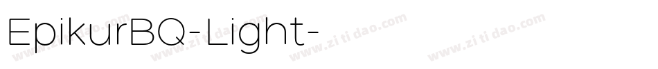 EpikurBQ-Light字体转换