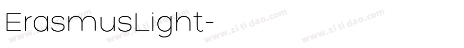 ErasmusLight字体转换