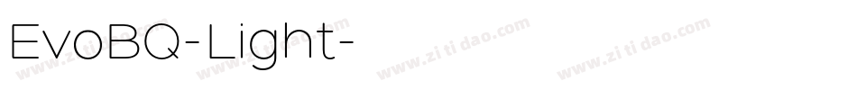 EvoBQ-Light字体转换