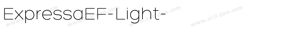 ExpressaEF-Light字体转换