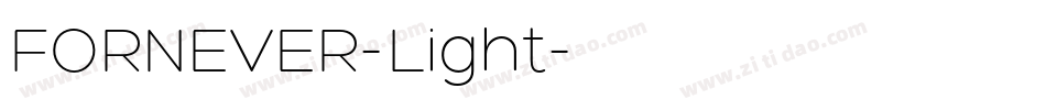 FORNEVER-Light字体转换