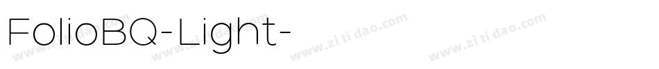 FolioBQ-Light字体转换