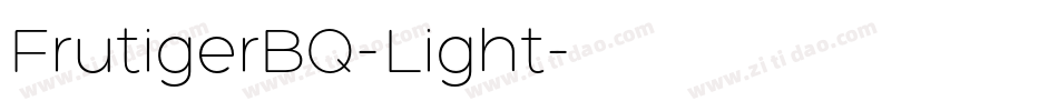 FrutigerBQ-Light字体转换