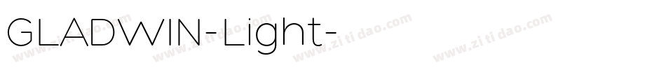 GLADWIN-Light字体转换