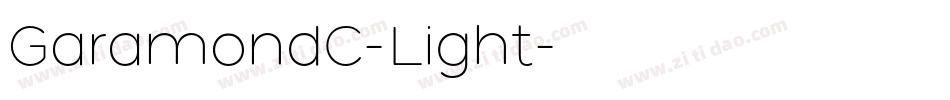 GaramondC-Light字体转换 GaramondC-Light字体转换