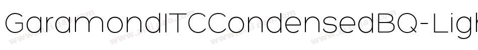 GaramondITCCondensedBQ-Light字体转换