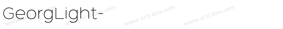 GeorgLight字体转换