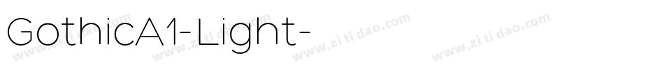 GothicA1-Light字体转换