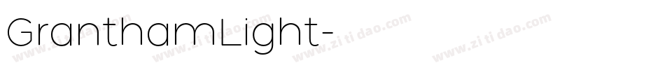 GranthamLight字体转换