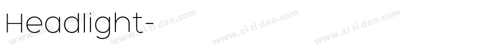 Headlight字体转换