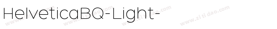 HelveticaBQ-Light字体转换