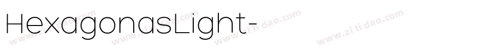 HexagonasLight字体转换