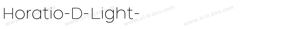 Horatio-D-Light字体转换