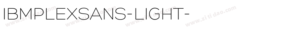 IBMPLEXSANS-LIGHT字体转换