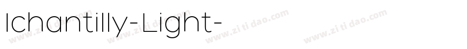 Ichantilly-Light字体转换